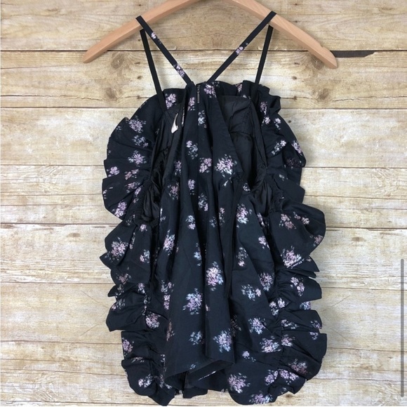 Rebecca Taylor Off Shoulder Floral Jacquard Top size 4 - Picture 8 of 11